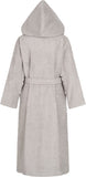 1 x RAW Customer Returns Morgenstern dressing gown women s hood I cotton I terry cloth I dressing gown I long I light grey I size SI 36 38 - RRP €48.9