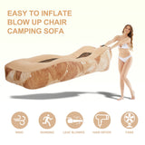 1 x RAW Customer Returns FORMIZON Inflatable Sofa, Air Sofa for Land and Water, Foldable Air Lounger, Portable Lightweight Inflatable Lounger with Storage Bag for Outdoor Camping Beach Travel Party Indoor Backyard - RRP €37.93