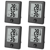 2 x RAW Customer Returns Pack of 4 Digital Thermometer Hygrometer Indoor Room Thermometer Humidity Meter with High Accuracy Digital Hydrometer Humidity Indoor Thermometer for Interior, Baby Room, Office - RRP €33.98