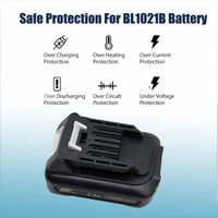 1 x RAW Customer Returns FengWings BL1021B 2.0Ah battery 2X with charger DC10WD DC10SB, compatible with Makita 12V battery BL1016 BL1015 BL1020 BL1041B 197396-9 CP100DZ JR103D MP100DZ TD110D DF031D DF0331D CG100D CL106FD - RRP €59.42