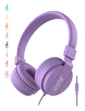 1 x RAW Customer Returns ONTA Children s Headphones Foldable Lightweight Headsets for Children On Ear Audio Headphones for Children Mobile Phones Smartphones iPhone Laptop Computer MP3 4 Children Headphones Purple  - RRP €16.13