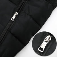 1 x RAW Customer Returns Ommda Men s Sleeveless Vest Warm Padded Winter with Windproof Hood Sleeveless Sports Jacket Casual Jacket with Zip Black M - RRP €37.68