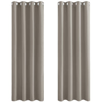 1 x RAW Customer Returns PONY DANCE Opaque curtains with eyelets, set of 2, H 245 x W 140, blackout curtains, bedroom, thermal curtain, eyelet curtain, heat-insulating - RRP €45.95