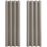 1 x RAW Customer Returns PONY DANCE Opaque curtains with eyelets, set of 2, H 245 x W 140, blackout curtains, bedroom, thermal curtain, eyelet curtain, heat-insulating - RRP €45.95