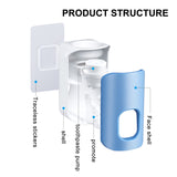 1 x RAW Customer Returns PenghaiYunfei Toothbrush Holder, Children s Favorite Toothbrush Holder Wall Mounted Family Kit Bathroom Electric Toothbrush Holder Multifunctional Space Saving Blue  - RRP €9.54