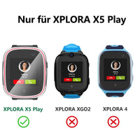 3 x Brand New Kuaguozhe Pack of 3 Case for XPLORA X5 Play Kids with Screen Protector Housing 360 Degree All-Round Protective Hard PC Tempered Glass Case HD Ultra Thin Scratch-Resistant Case for XPLORA - RRP €48.39