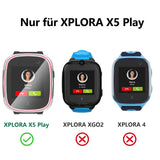 3 x Brand New Kuaguozhe Pack of 3 Case for XPLORA X5 Play Kids with Screen Protector Housing 360 Degree All-Round Protective Hard PC Tempered Glass Case HD Ultra Thin Scratch-Resistant Case for XPLORA - RRP €48.39