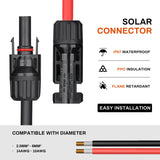 2 x RAW Customer Returns COCOSY 6 Pairs Solar Cable Connectors with 1 Pair of Keys, Solar Cable Connectors for Solar Panels, Male and Female Connectors for Photovoltaic PV DIY Cable, Black Photovoltaic Connectors - RRP €16.9