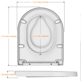 1 x RAW Customer Returns IDEALHOUSE toilet lid with child seat, toilet seat with soft close, toilet lid with quick-release function, never comes off toilet seat, easy to clean - D shape white toilet seat with children, family - RRP €40.33