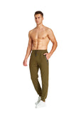 1 x RAW Customer Returns Tansozer jogging pants men cotton training pants men sports pants men long pants men zipper pockets green XL - RRP €31.99