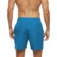 1 x RAW Customer Returns Aisprts Men s Swim Trunks, Men s Swim Shorts with Zipper Pockets, Men s Quick Dry Waterproof Elastic Shorts with Drawstring and Mesh Inner Briefs - RRP €17.7