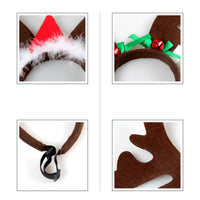 3 x Brand New RDWESZOD Dog Reindeer Antlers Christmas Headband Classic Elk Hat Headwear Pet Costumes Accessories A  - RRP €57.6