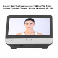 1 x RAW Customer Returns BuyWeek Wireless Door Viewer Camera, 1080P 120 Degree View Door Camera Night Vision Intercom Digital Door Viewer with 4.3 Inch Color Monitor PIR Motion Sensor - RRP €96.99