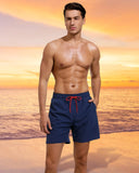 2 x Brand New Adorel Swim Shorts with Zippered Pockets Surf Beach Swimwear Men Blue 2XL - RRP €45.6