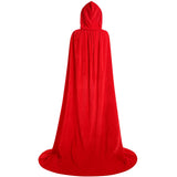 3 x Brand New KONVINIT Long Hooded Cloak Adult Red Cape Made of Velvet for Christmas Halloween Vampire Costume Party, Red L - RRP €51.06