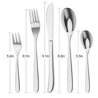 1 x RAW Customer Returns Cutlery set, Bettlife 30-piece cutlery set for 6 people with knife fork spoon, stainless steel cutlery mirror polished, dinner cutlery table cutlery set, dishwasher safe - RRP €23.18