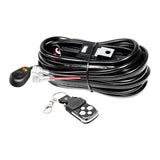 1 x RAW Customer Returns RIGIDON wiring harness cable set relay adapter for vehicle headlights, work lights, daytime running lights, light bars DC 12V 40A, on-off strobe remote control switch for 1 lamp max. 300W  - RRP €25.99