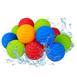 24 x Brand New Water Bombs Self-Closing Reusable, 12 Pieces Quick-Fill Water Bombs Set, Self-Closing Silicone Water Balloons Splash Balls for Children Summer Outdoors, Pool 5 Seconds  - RRP €217.44