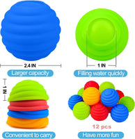 5 x Brand New Pack of 24 reusable water bombs, self-closing water bombs, reusable water bombs, self-closing water bombs, reusable water balloons - RRP €40.25