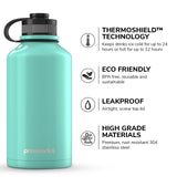 1 x RAW Customer Returns PROWORKS 2 Liter Water Bottle Metal Stainless Steel Water Bottle, Cold Drinks for 24 or 12 Hours Hot, BPA Free, Leakproof Water Bottle for Sports, Hiking, and Camping - Pastel Lavender - RRP €36.02