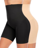 1 x RAW Customer Returns YARRCO Women s Control Sheath Control Panties High Waist Shaping Underwear Shapewear 2 Black Beige,XL  - RRP €40.64