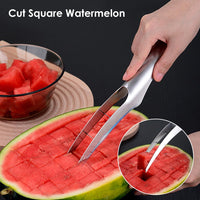 5 x Brand New Watermelon cutter, stainless steel melon cutter, melon cube watermelon knife, fruit cutter for cantaloupe, papaya, dragon fruit - RRP €102.0