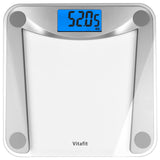 1 x RAW Customer Returns Vitafit body fat scales, personal scales with APP, body analysis scales with Bluetooth, scales for people with body fat and muscle mass, BMI, protein, BMR, silver - RRP €22.76