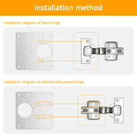 29 x Brand New 4 pieces hinge for kitchen doors, door hinge repair plate - RRP €626.4