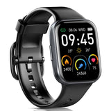 1 x RAW Customer Returns Smartwatch women men, fitness watch with 1.69 inch HD color display, 25 sports modes fitness tracker watch with heart rate monitor sleep monitor, IP68 waterproof sports watch with pedometer stopwatch watch black  - RRP €25.56