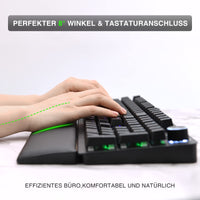 3 x RAW Customer Returns Wrist rest for keyboard, ergonomic keyboard pad with memory foam, gel cushion keyboard, wrist rest memory foam non-slip, ergonomic keyboard pad for computer laptop - RRP €32.97