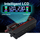 1 x RAW Customer Returns Yinleader inverter 900W 2000W 12V 230V voltage converter LCD with 1 socket 2 USB ports - RRP €69.99