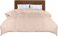 1 x RAW Customer Returns Utopia Bedding Quilted Duvet 135x200 cm, Duvet Bed 80, Nordic Filling 200 gr m in 100 Microfiber Beige  - RRP €22.68