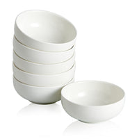 1 x RAW Customer Returns Swuut Ceramic Bowls 4oz Mini Bowl Set Dipping Soy Sauce Set of 6 White  - RRP €18.14