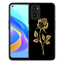 7 x Brand New Esakycn for Realme 9i Oppo A76 A96 A36 4G Case, Protective Case Black Silicone Flora Flower Pattern Motif Design Mobile Phone Case Ultra Thin Shockproof Flower Art Case Cover for Oppo A76 6.56 , Rose - RRP €151.2