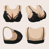 1 x RAW Customer Returns KUMIHO Silicone Breasts Crossdresser Breasts Artificial Breasts with Round Neck and Open Back for Crossdresser Drag Queen BG Cup - RRP €85.0