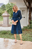 3 x Brand New GRACE KARIN Women s Wrap Dress Elegant V Neck Sequin Dress Long Sleeve Midi Dress Bridesmaid Dress Royal Blue L - RRP €128.94