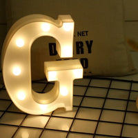 1 x Brand New HopeU5 White Plastic Decorative LED Letters G  - RRP €19.2