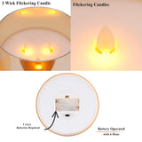 4 x Brand New JHY DESIGN 3 Wicks per Candle Lamp with Remote Control 15 15 15cm Real Wax Transparent in Gold Small Glass Wedding Decoration With Very Realistic Flickering Flames,Warm White - RRP €120.76