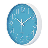 1 x RAW Customer Returns Lafocuse Blue Modern Wall Clock Silent 30cm, 3D Numbers Without Ticking Noise, Quartz Wall Clock Analogue Easy to Read Decoration for Living Room Children s Room School Kitchen Office - RRP €19.15