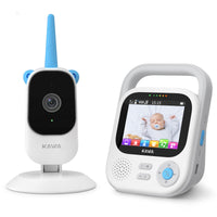 1 x RAW Customer Returns KAWA baby monitor with camera, 2K Tiny baby monitor, 2.8 inch screen, no WiFi, ONE-click photo, TF card not included recording playback, 1400ft range, 5050 mAh battery, 4X zoom, sound alarm S5  - RRP €89.24