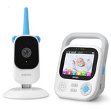 1 x RAW Customer Returns KAWA baby monitor with camera, 2K Tiny baby monitor, 2.8 inch screen, no WiFi, one-click photo, TF card not included recording playback, 1400ft range, 5050 mAh battery, 4X zoom, sound alarm S5  - RRP €119.99