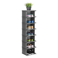 1 x RAW Customer Returns Gelanty Shoe Rack, 8 Tier Shoe Racks Narrow and Tall, DIY Vertical Shoe Cabinet Organizer Suitable for Entrances, Corridors, Corners and Closets - RRP €23.8