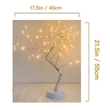 1 x RAW Customer Returns XVZ LED tree lights, 108 LED tree lights, USB table lamp, battery operated mood light for living room, office, dining room, Christmas, hotel, interior decoration - warm white - RRP €20.15