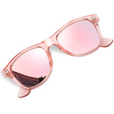 1 x RAW Customer Returns KANASTAL Women s Pink Sunglasses Polarized Mirror Men s Pink Frames Pink Lenses Square Classic Retro Oculos de Sol Feminino UV Protection Sunglasses Pink - RRP €18.83