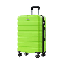 1 x RAW Customer Returns AnyZip Cabin Trolley Suitcase ABS PC Lightweight Hand Luggage Cabin Suitcases with and TSA Lock Cabin Luggage and 4 Wheels Pink, M  - RRP €30.0