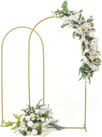 1 x RAW Customer Returns VINCIGANT Metal Wedding Arch Background Stand 2 Pieces Gold Wedding Arch Frame Set for Birthday Party Ceremony Balloon Arch Decoration - RRP €70.8