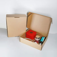 1 x RAW Customer Returns Small shipping boxes for postal shipping, 250x200x70mm shipping bags for goods shipment, brown packaging boxes for business, storage or gift box, made of corrugated cardboard 15 pieces  - RRP €27.99