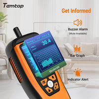 1 x RAW Customer Returns Temtop M2000C 2nd Air Quality Monitor for PM2.5 PM10 CO2 Particles, Adjustable Temperature Humidity, Audio Alarm Recording Curve Easy Calibration Colorful Display - RRP €149.99