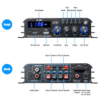 1 x RAW Customer Returns Etlephe 4.1 Channel Mini Audio Amplifier, Bluetooth 5.0 Amplifier, 50Wx4 Active Subwoofer, Hi-Fi Built-in Speaker Amplifier, Audio Reception System for Car or Home - RRP €59.99