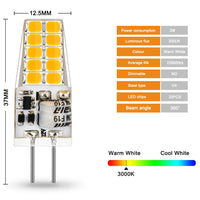 1 x RAW Customer Returns Auting LED G4 lamps, 3W G4 LED bulbs 3000K warm white 300lm, replacement for 30W halogen lamps, no flickering, not dimmable, 360 light angle, 12V AC DC, pack of 10 - RRP €15.12